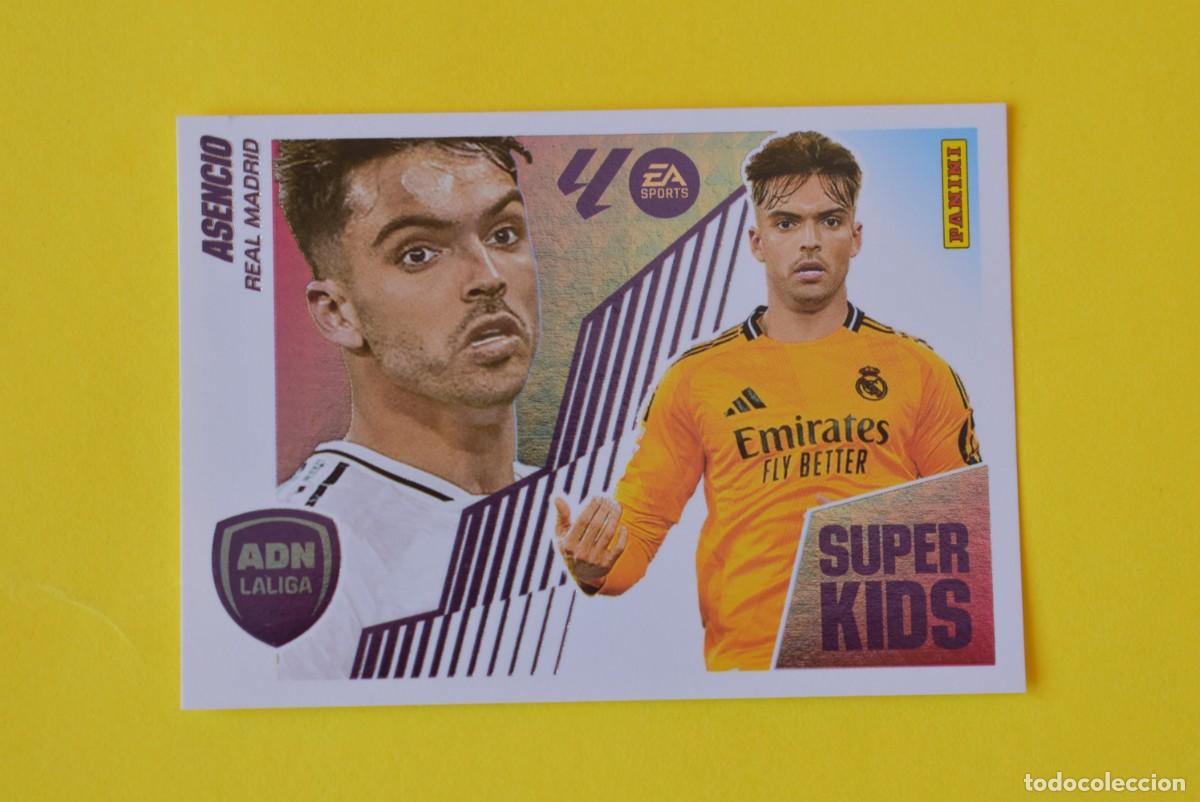 Figurine di Calcio: Cromo Liga 25 26. 2025 2026. Asencio. N. &ordm; 1. ADN La Liga. Super Kids. Real Madrid. Panini
