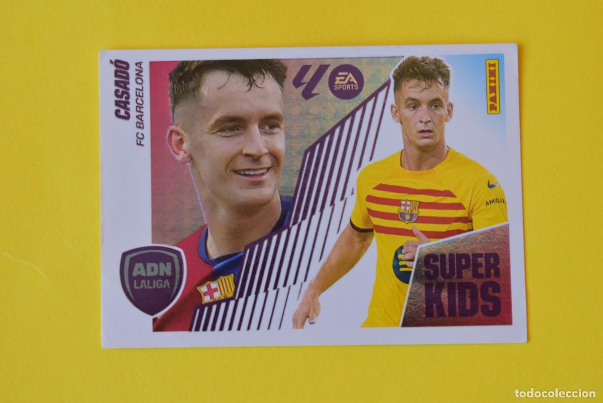 Figurine di Calcio: Cromo Liga 25 26. 2025 2026. Casad&oacute;. N. &ordm; 5. ADN La Liga. Super Kids. Barcelona. Panini