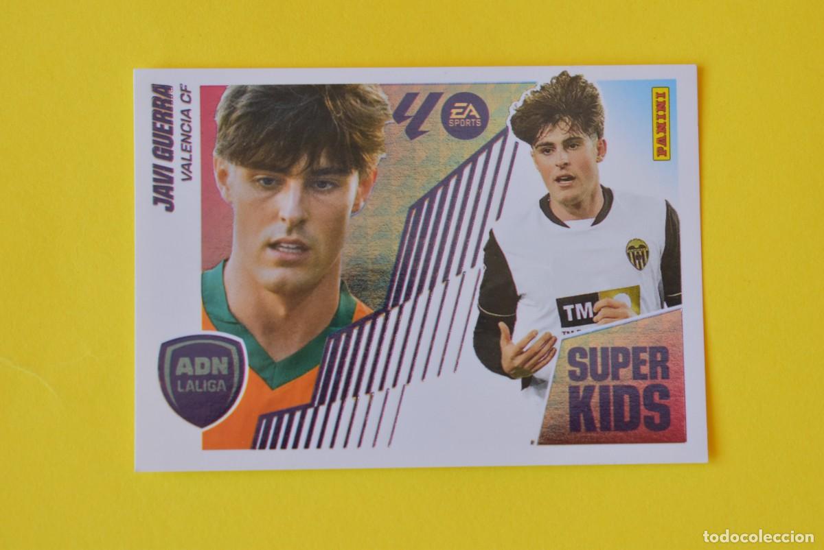 Cromos de F&uacute;tbol: Cromo Liga 25 26. 2025 2026. Javi Guerra. N. &ordm; 12. ADN La Liga. Super Kids. Valencia. Panini