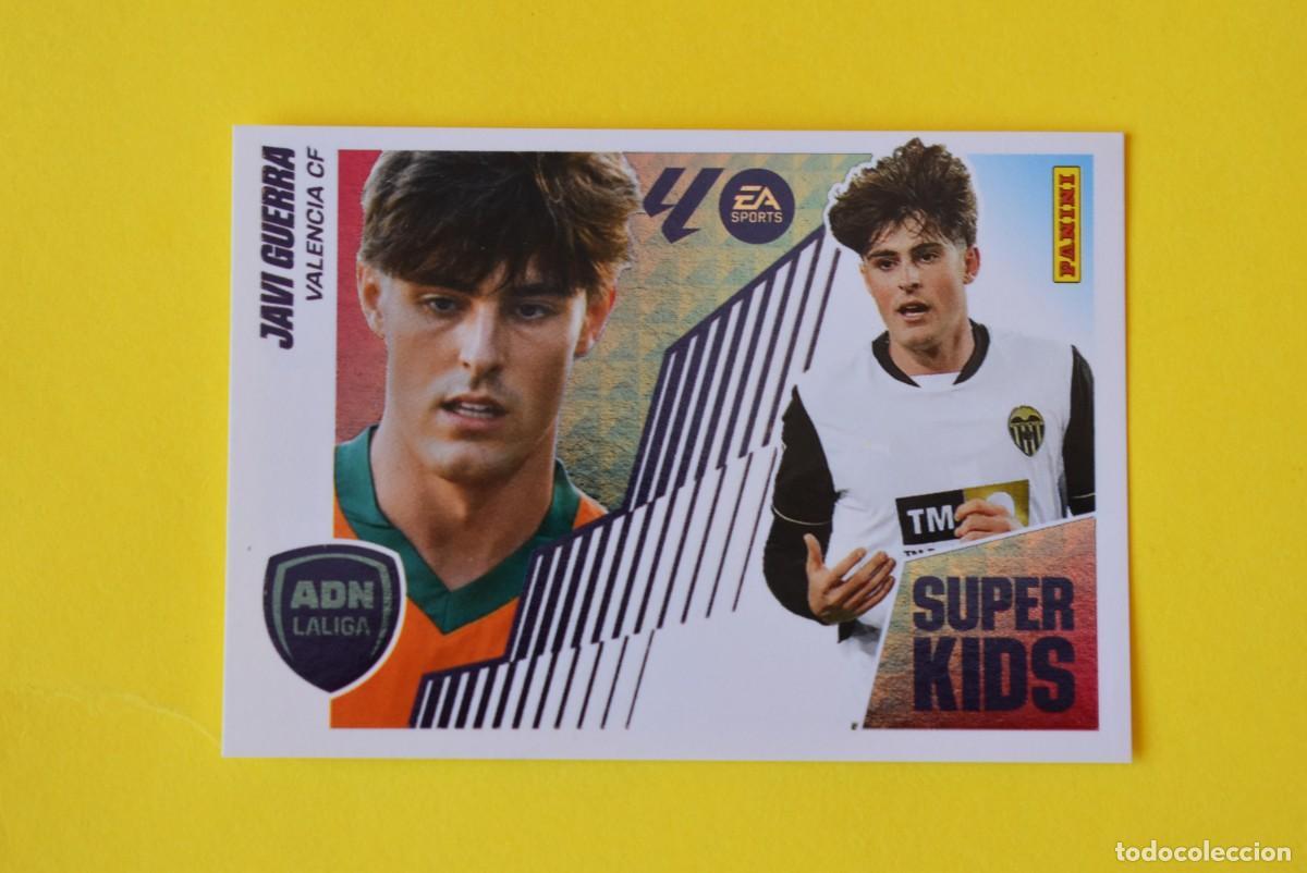 Cromos de F&uacute;tbol: Cromo Liga 25 26. 2025 2026. Javi Guerra. N. &ordm; 12. ADN La Liga. Super Kids. Valencia. Panini