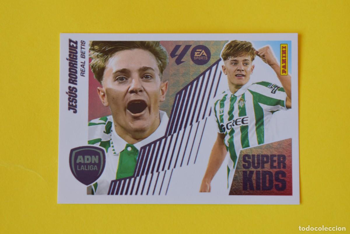 Cromos de F&uacute;tbol: Cromo Liga 25 26. 2025 2026. Jes&uacute;s Rodr&iacute;guez. N. &ordm; 13. ADN La Liga. Super Kids. Betis. Panini