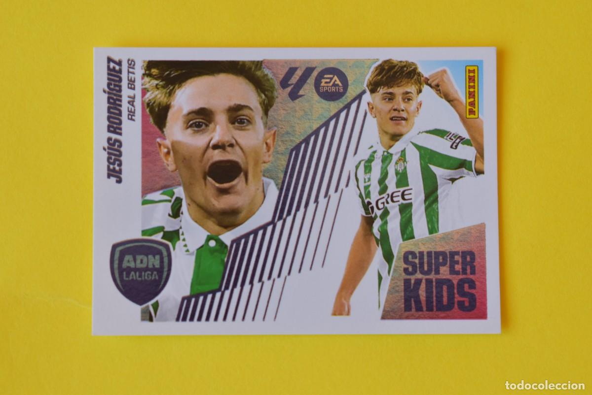 Cromos de F&uacute;tbol: Cromo Liga 25 26. 2025 2026. Jes&uacute;s Rodr&iacute;guez. N. &ordm; 13. ADN La Liga. Super Kids. Betis. Panini