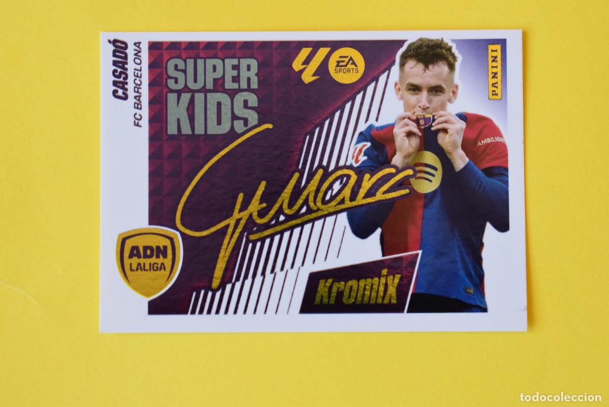 Cromos de F&uacute;tbol: Cromo Liga 25 26. 2025 2026. Casad&oacute;. Kromix Super Kids. N. &ordm; K5. Barcelona. Panini