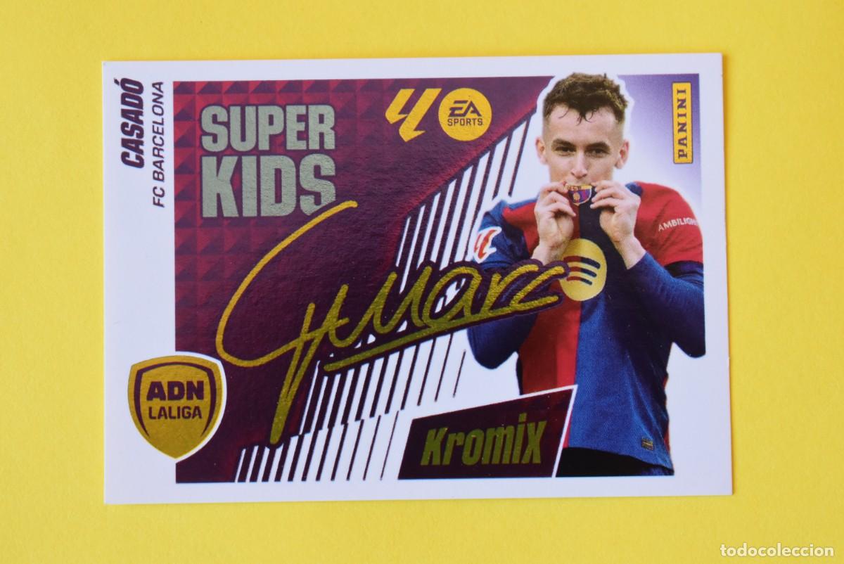 Cromos de F&uacute;tbol: Cromo Liga 25 26. 2025 2026. Casad&oacute;. Kromix Super Kids. N. &ordm; K5. Barcelona. Panini