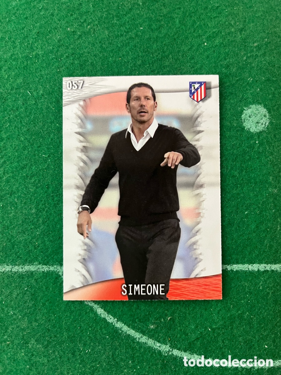 Cartes &agrave; collectionner de Football: 57 SIMEONE ATL&Eacute;TICO DE MADRID LAS FICHAS DE LA LIGA 2013 2014 MUNDICROMO ENTRENADOR
