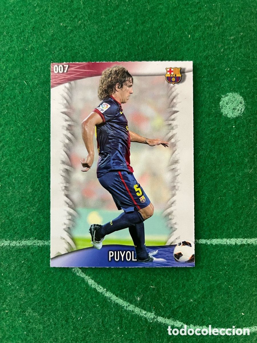 Cromos de F&uacute;tbol: 7 PUYOL BARCELONA LAS FICHAS DE LA LIGA 2013 2014 MUNDICROMO