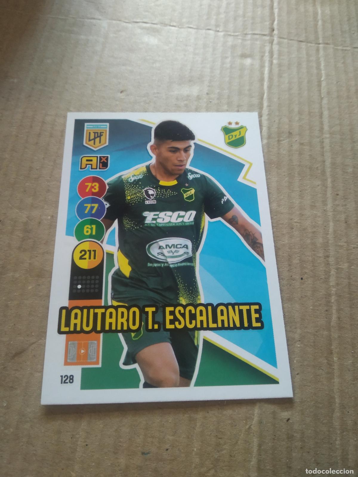 Cromos de F&uacute;tbol: 128 LAUTARO ESCALANTE DEFENSA Y JUSTICIA CROMO FUTBOL ARGENTINO PANINI LIGA ARGENTINA 2021 ADRENALYN