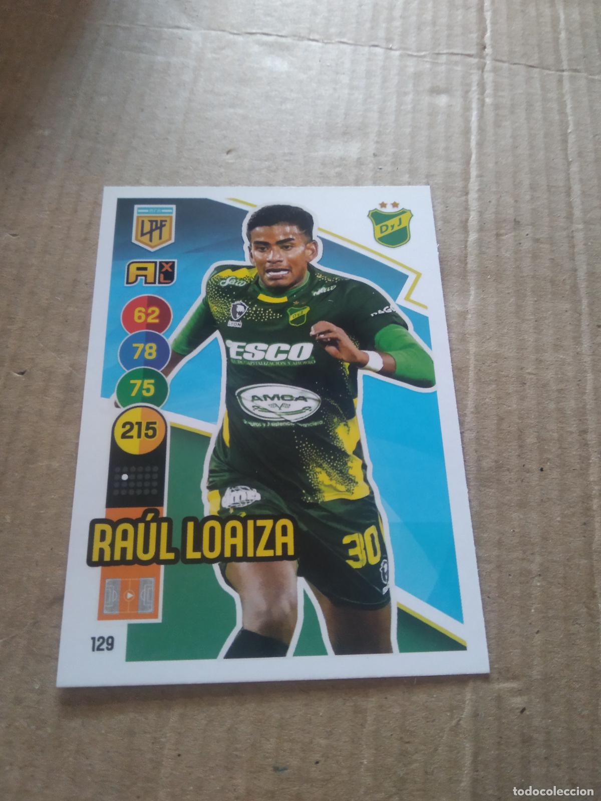 Cromos de F&uacute;tbol: 129 RAUL LOAIZA DEFENSA Y JUSTICIA CROMO FUTBOL ARGENTINO PANINI LIGA ARGENTINA 2021 ADRENALYN