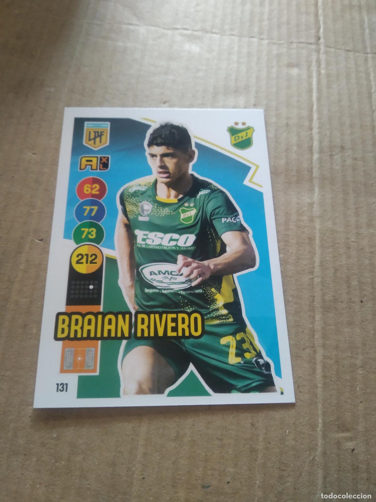 Cromos de F&uacute;tbol: 131 BRAIAN RIVERO DEFENSA Y JUSTICIA CROMO FUTBOL ARGENTINO PANINI LIGA ARGENTINA 2021 ADRENALYN
