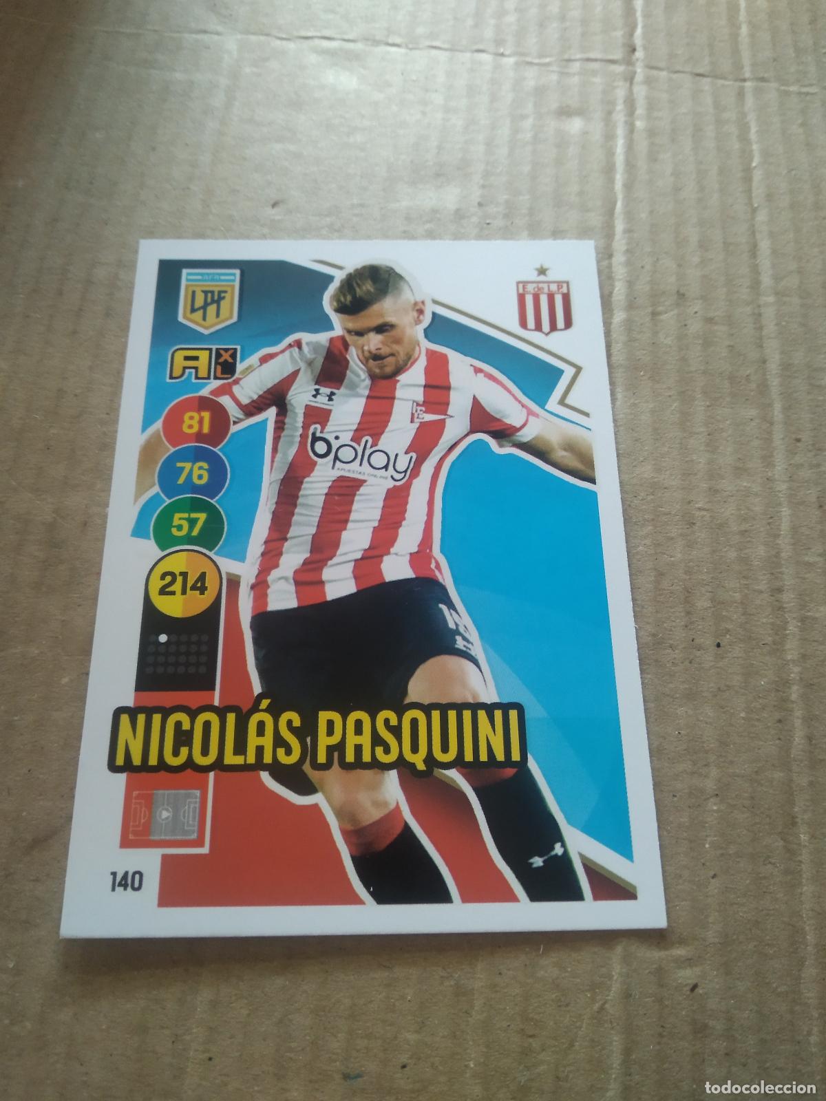 Cromos de F&uacute;tbol: 140 NICOLAS PASQUINI ESTUDIANTES CROMO FUTBOL ARGENTINO PANINI LIGA ARGENTINA 2021 ADRENALYN