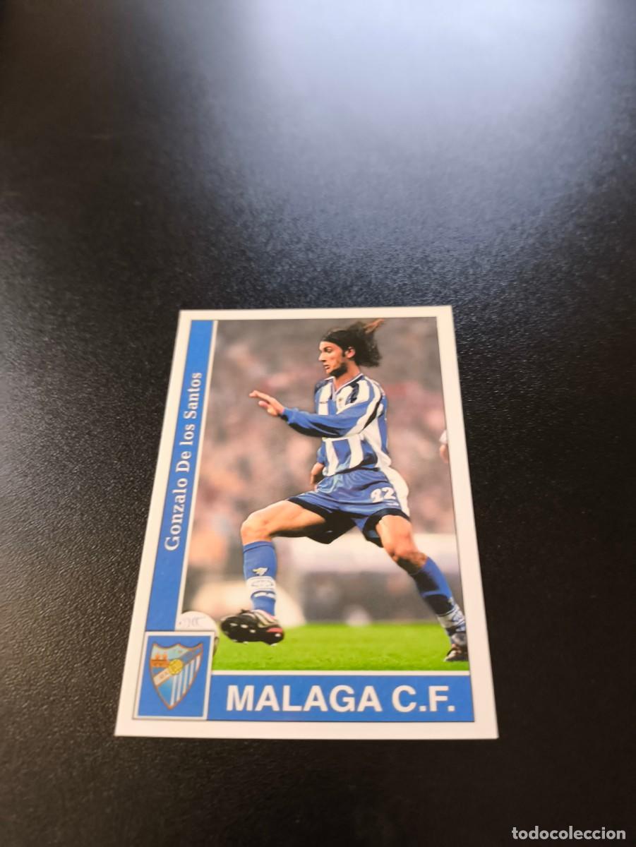 Cromos de F&uacute;tbol: 161 DE LOS SANTOS BAJA MALAGA CROMO DE F&Uacute;TBOL FICHAS LIGA 2001 2002 MUNDICROMO 01 02 NO PANINI ESTE