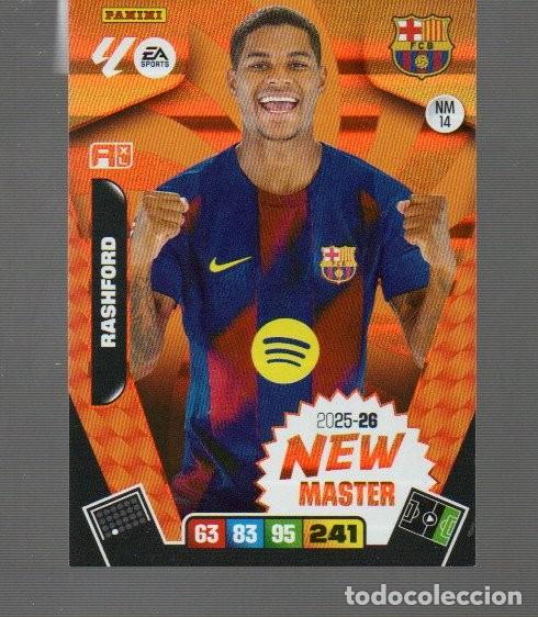 Cromos de F&uacute;tbol: CROMO DE LIGA FUTBOL 2025/25 DE XL ADRENALYN Y PANINI BARCELONA DE N&ordm; MM 14 RASHFORD