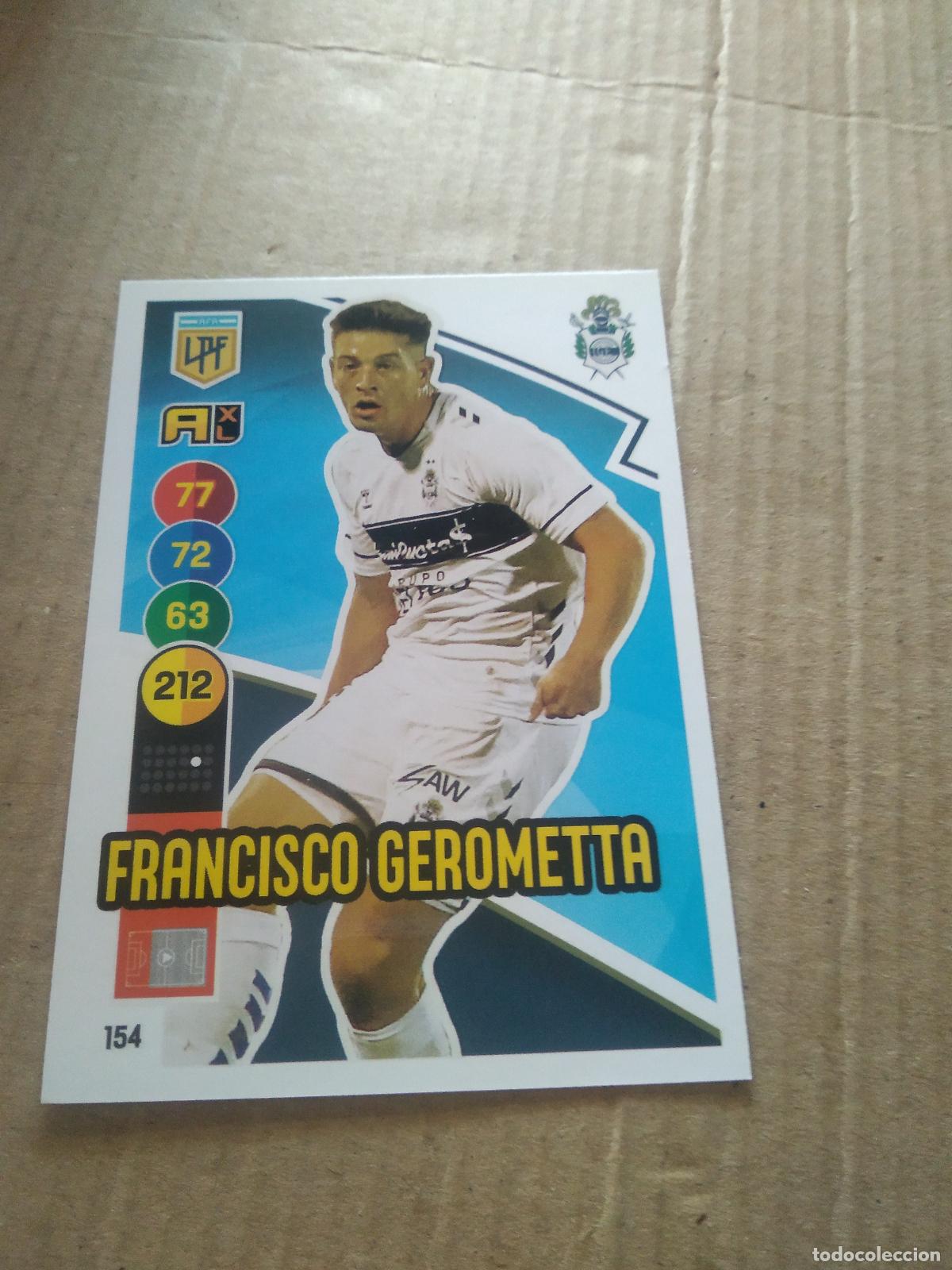 Cromos de Futebol: 154 FRANCISCO GEROMETTA gimnasia CROMO FUTBOL ARGENTINO PANINI LIGA ARGENTINA 2021 ADRENALYN