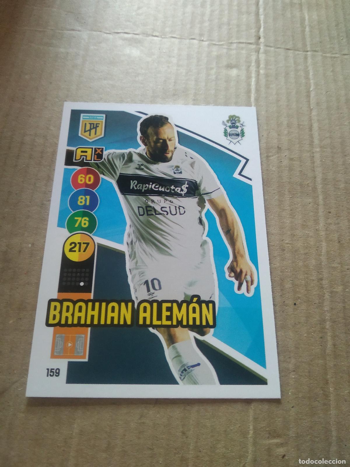 Cromos de Futebol: 159 BRAHIAN ALEMAN gimnasia CROMO FUTBOL ARGENTINO PANINI LIGA ARGENTINA 2021 ADRENALYN