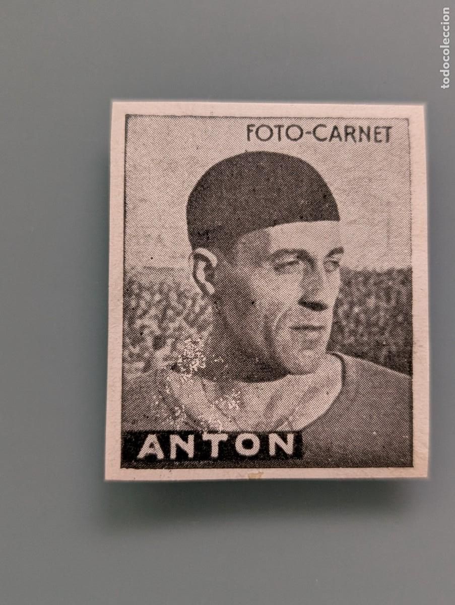 Cromos de F&uacute;tbol: RARO CROMO NUEVO ANTON REAL OVIEDO LIGA 1942 1943 1942-43 ED CISNE LIBRETA DEPORTIVA ASTURIAS GIJON