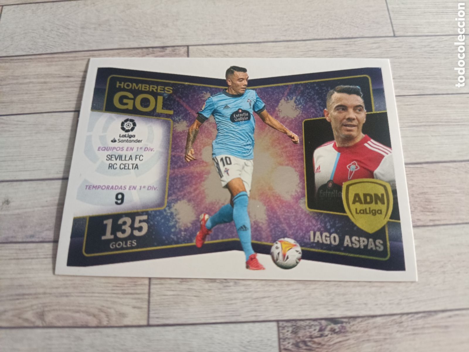 Cromos de F&uacute;tbol: 14 IAGO ASPAS ADN HOMBRES GOL REAL CLUB CELTA LIGA ESTE 2022 2023 PANINI 22 23