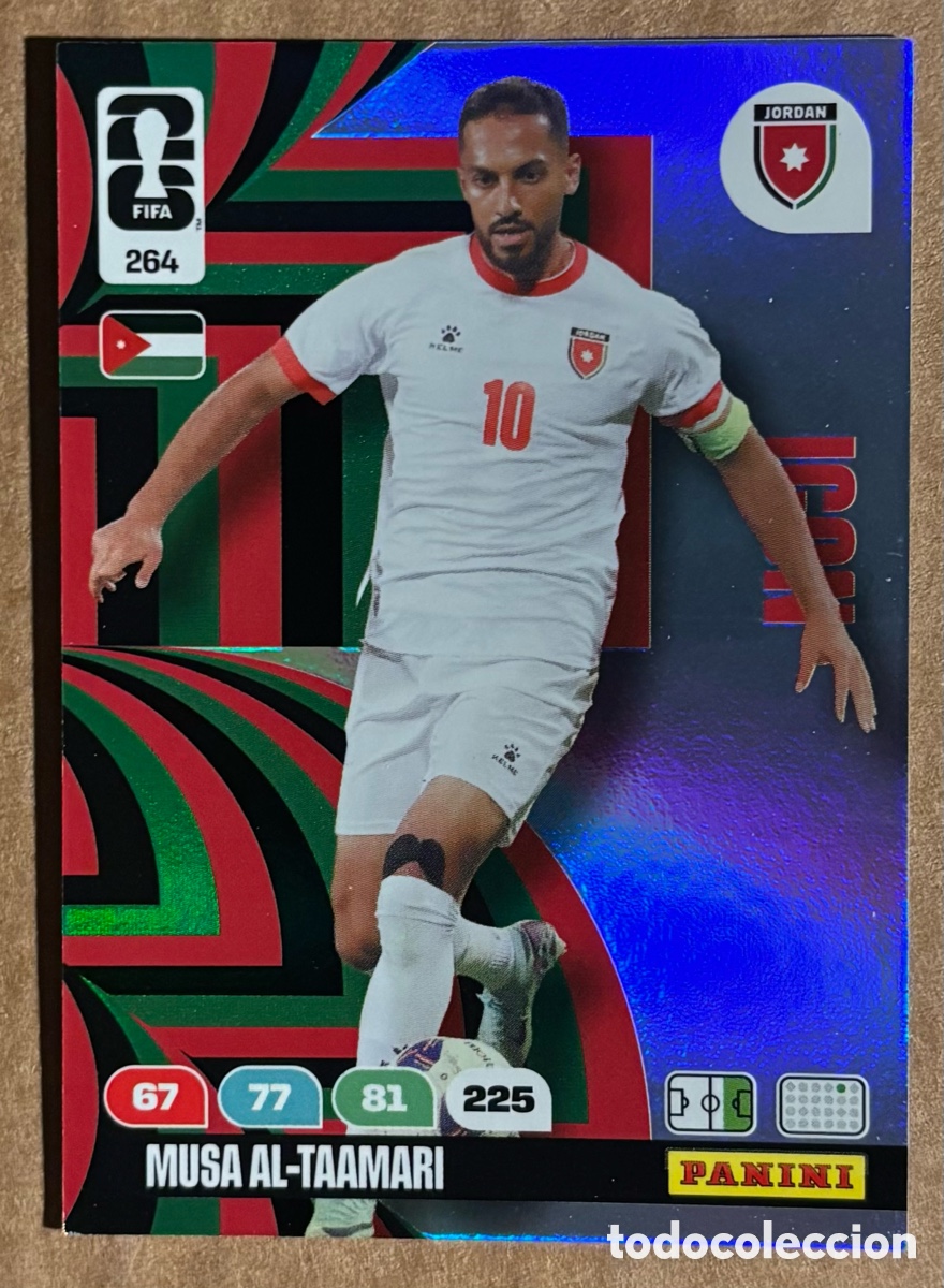 Figurine di Calcio: MUSA AL-TAAMARI (JORDANIA). CARTA ICON PANINI ADRENALYN XL FIFA WORLD CUP 2026. #264.