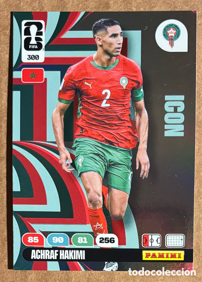 Cromos de F&uacute;tbol: ACHRAF HAKIMI (MARRUECOS). CARTA ICON PANINI ADRENALYN XL FIFA WORLD CUP 2026. #300.