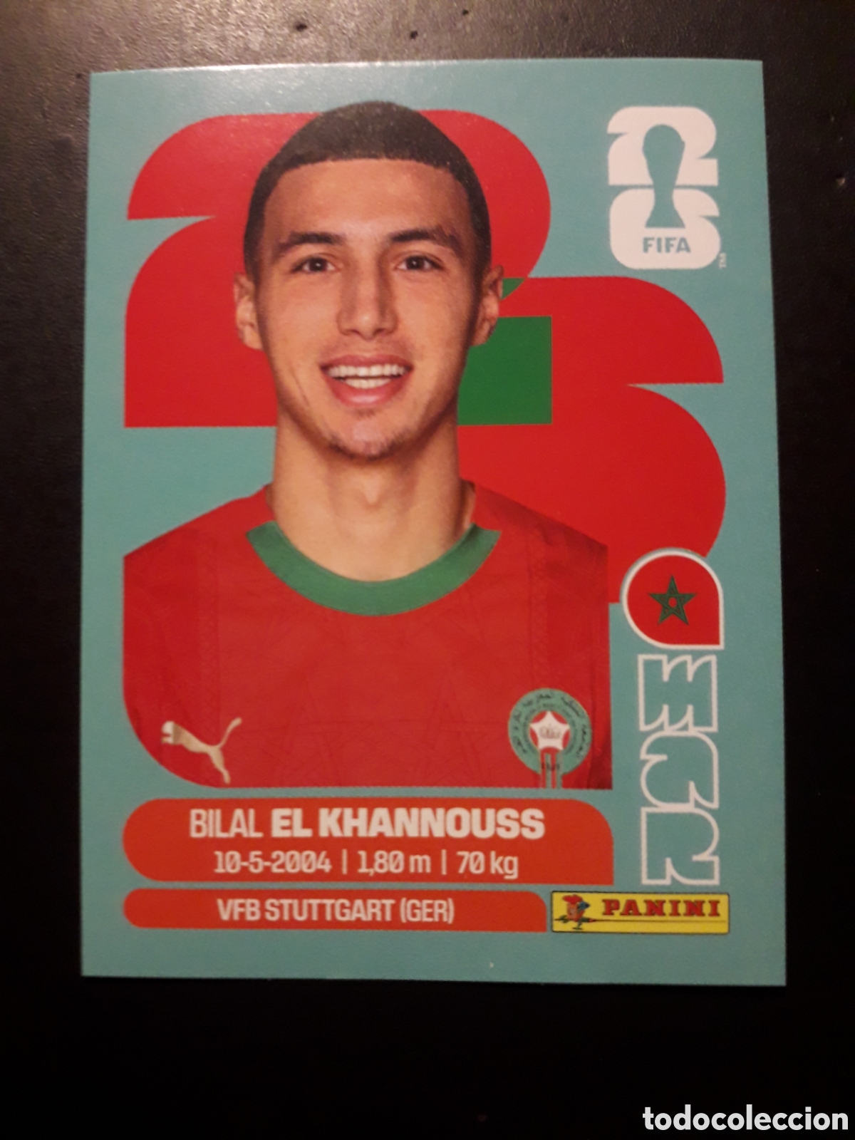 Cromos de F&uacute;tbol: EL KHANNOUSS MARRUECOS MAR 14 MUNDIAL F&Uacute;TBOL 2026 FIFA WORLD CUP PANINI SIN PEGAR PEDIDO M&Iacute;NIMO 3&euro;.