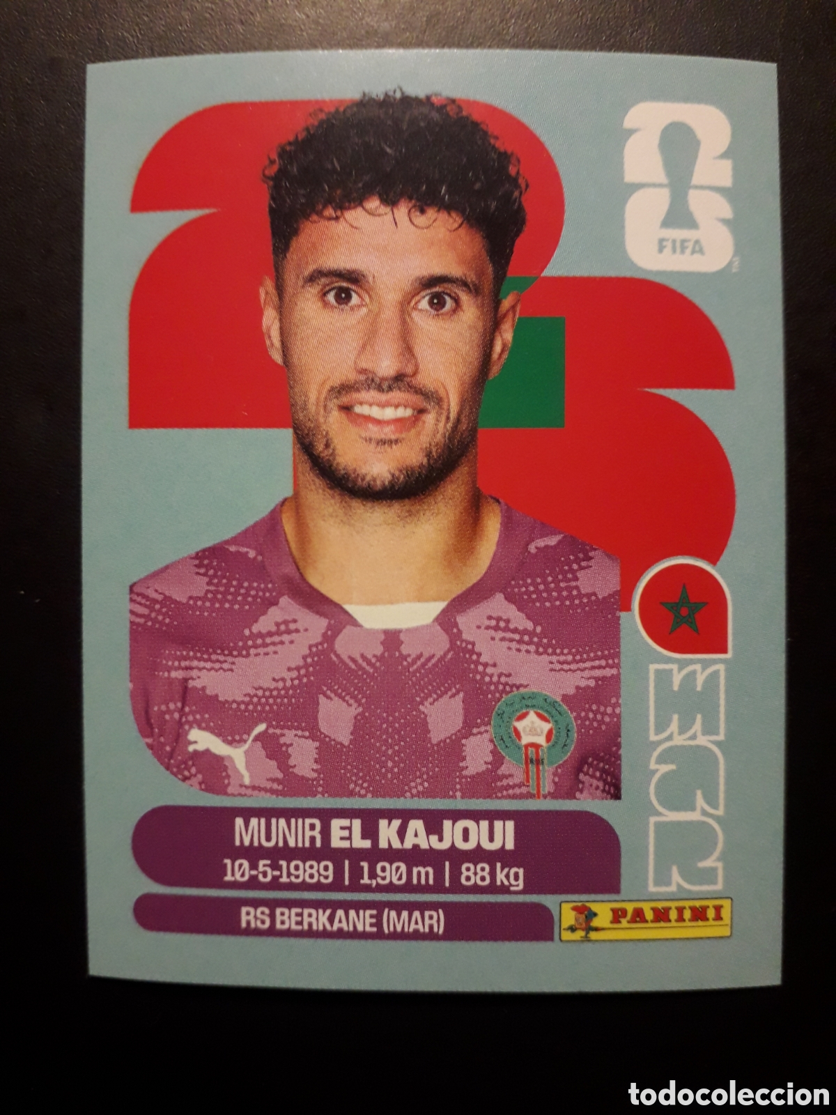 Cromos de F&uacute;tbol: EL KAJOUI MARRUECOS MAR 3 MUNDIAL F&Uacute;TBOL 2026 FIFA WORLD CUP PANINI SIN PEGAR PEDIDO M&Iacute;NIMO 3&euro;