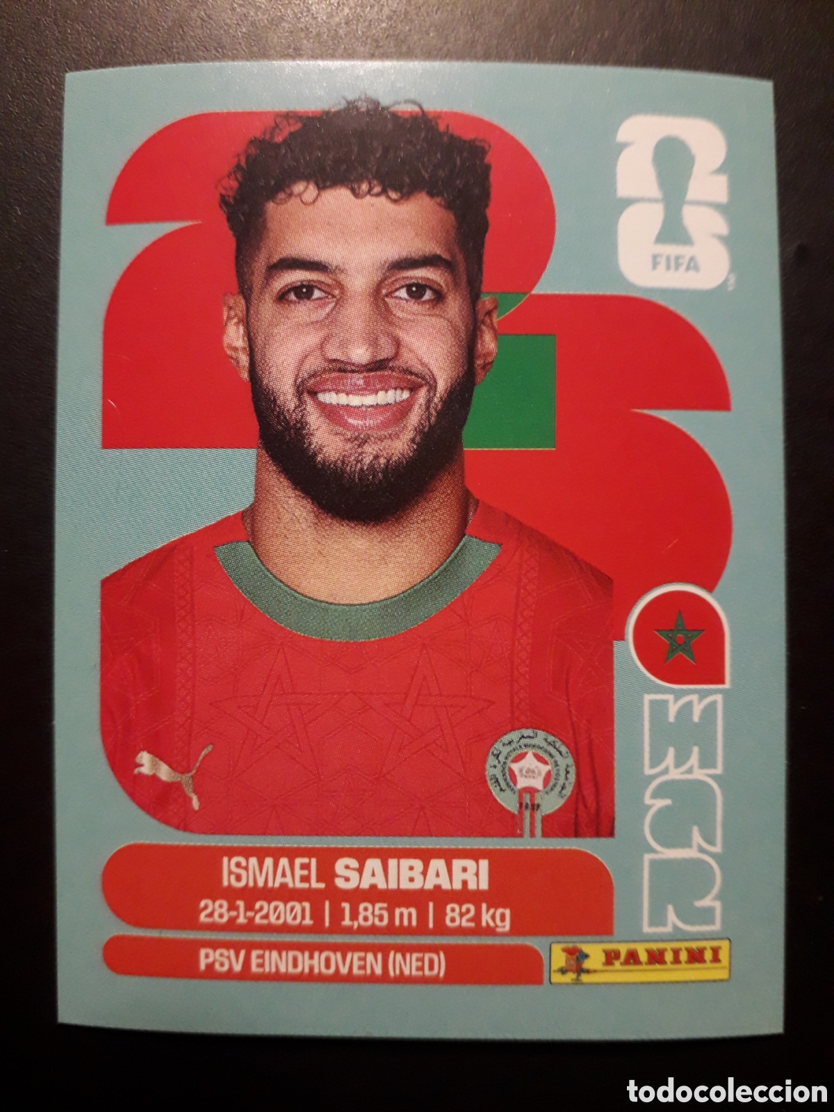 Cromos de F&uacute;tbol: SAIBARI MARRUECOS MAR 15 MUNDIAL F&Uacute;TBOL 2026 FIFA WORLD CUP PANINI SIN PEGAR PEDIDO M&Iacute;NIMO 3&euro;