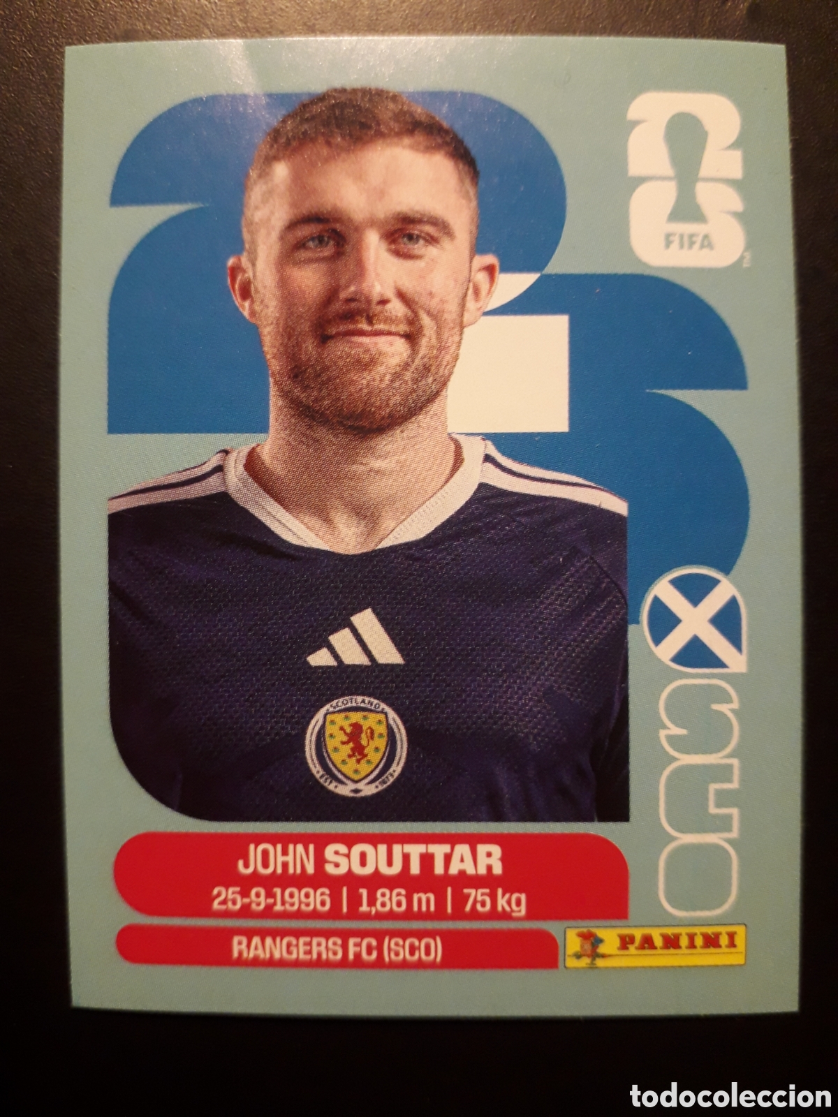 Cromos de F&uacute;tbol: SOUTTAR ESCOCIA SCO 8 MUNDIAL F&Uacute;TBOL 2026 FIFA WORLD CUP PANINI SIN PEGAR PEDIDO M&Iacute;NIMO 3&euro;