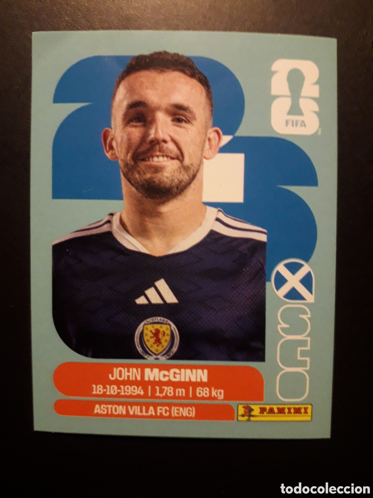 Cromos de F&uacute;tbol: McGINN ESCOCIA SCO 17 MUNDIAL F&Uacute;TBOL 2026 FIFA WORLD CUP PANINI SIN PEGAR PEDIDO M&Iacute;NIMO 3&euro;