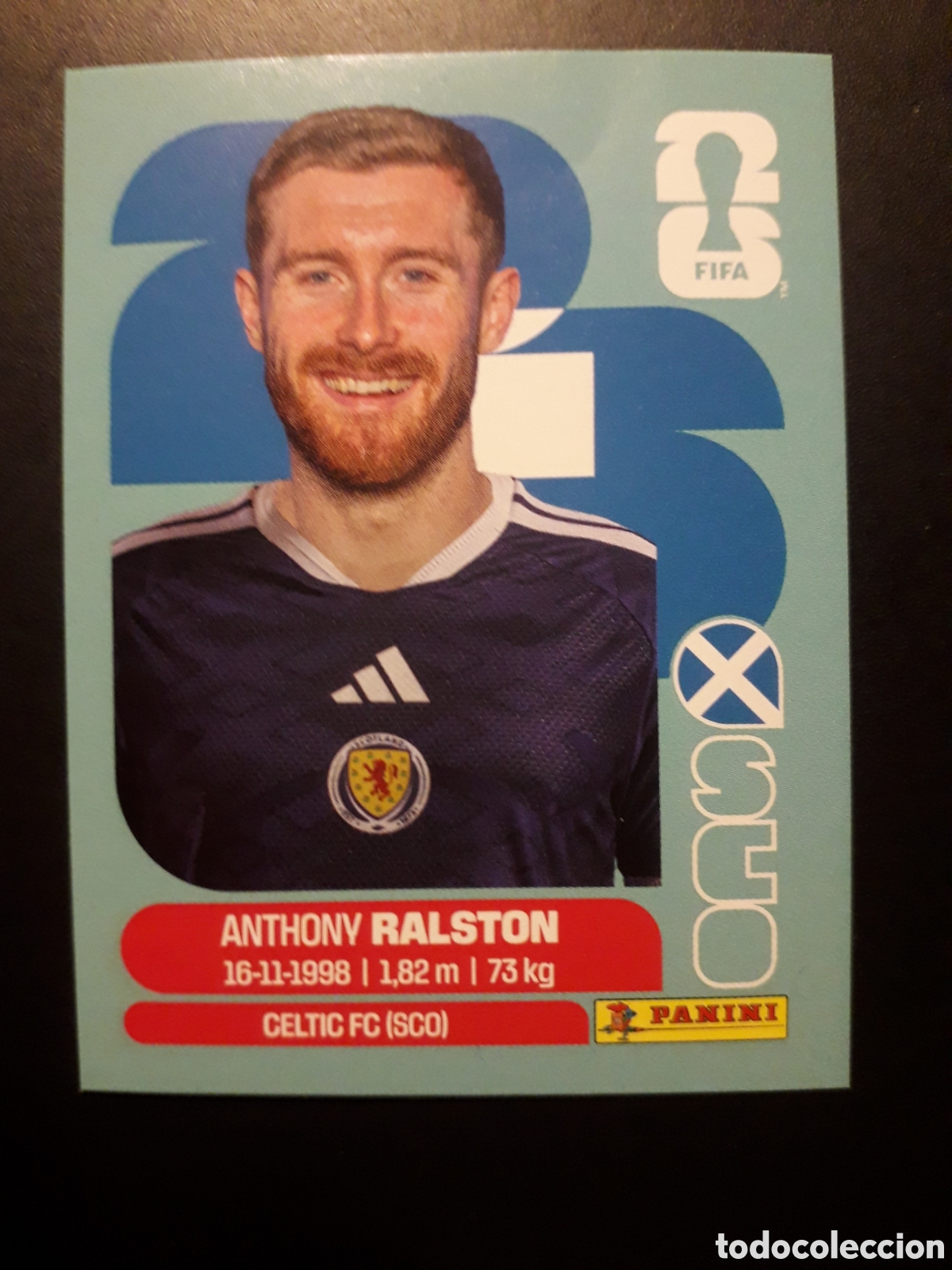 Cromos de F&uacute;tbol: RALSTON ESCOCIA SCO 9 MUNDIAL F&Uacute;TBOL 2026 FIFA WORLD CUP PANINI SIN PEGAR PEDIDO M&Iacute;NIMO 3&euro;