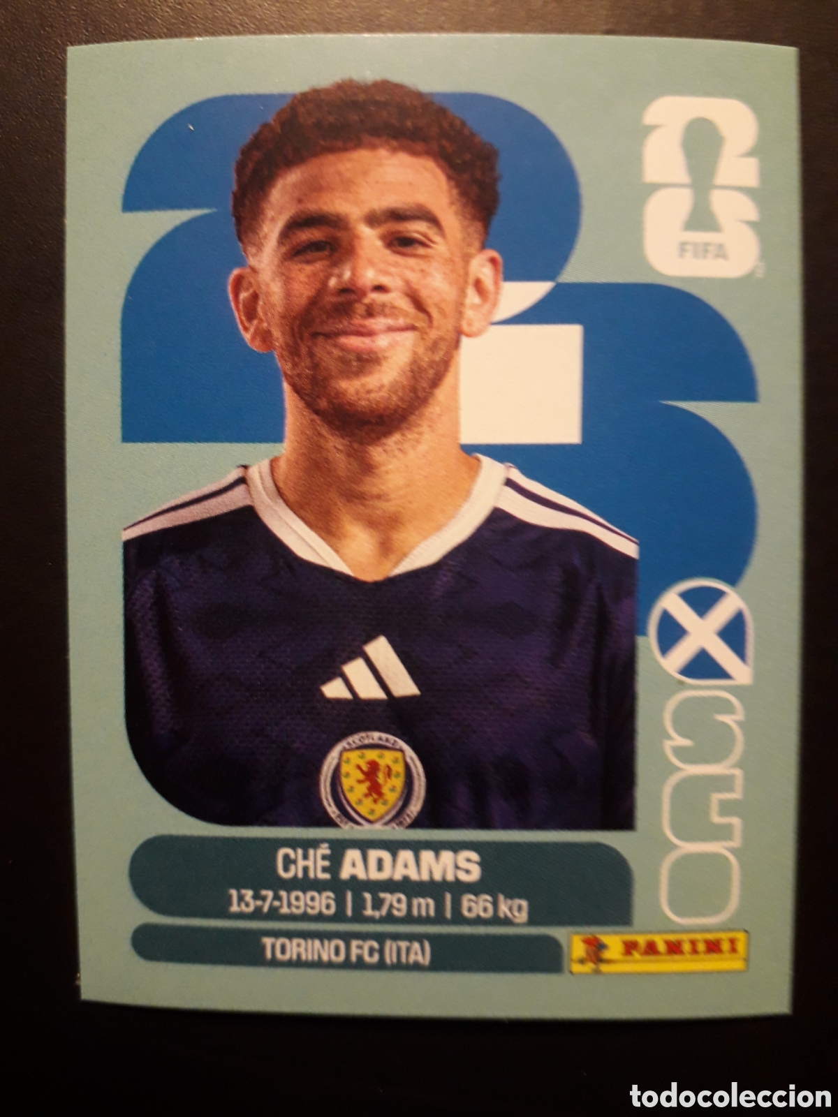Cromos de F&uacute;tbol: ADAMS ESCOCIA SCO 19 MUNDIAL F&Uacute;TBOL 2026 FIFA WORLD CUP PANINI SIN PEGAR PEDIDO M&Iacute;NIMO 3&euro;.