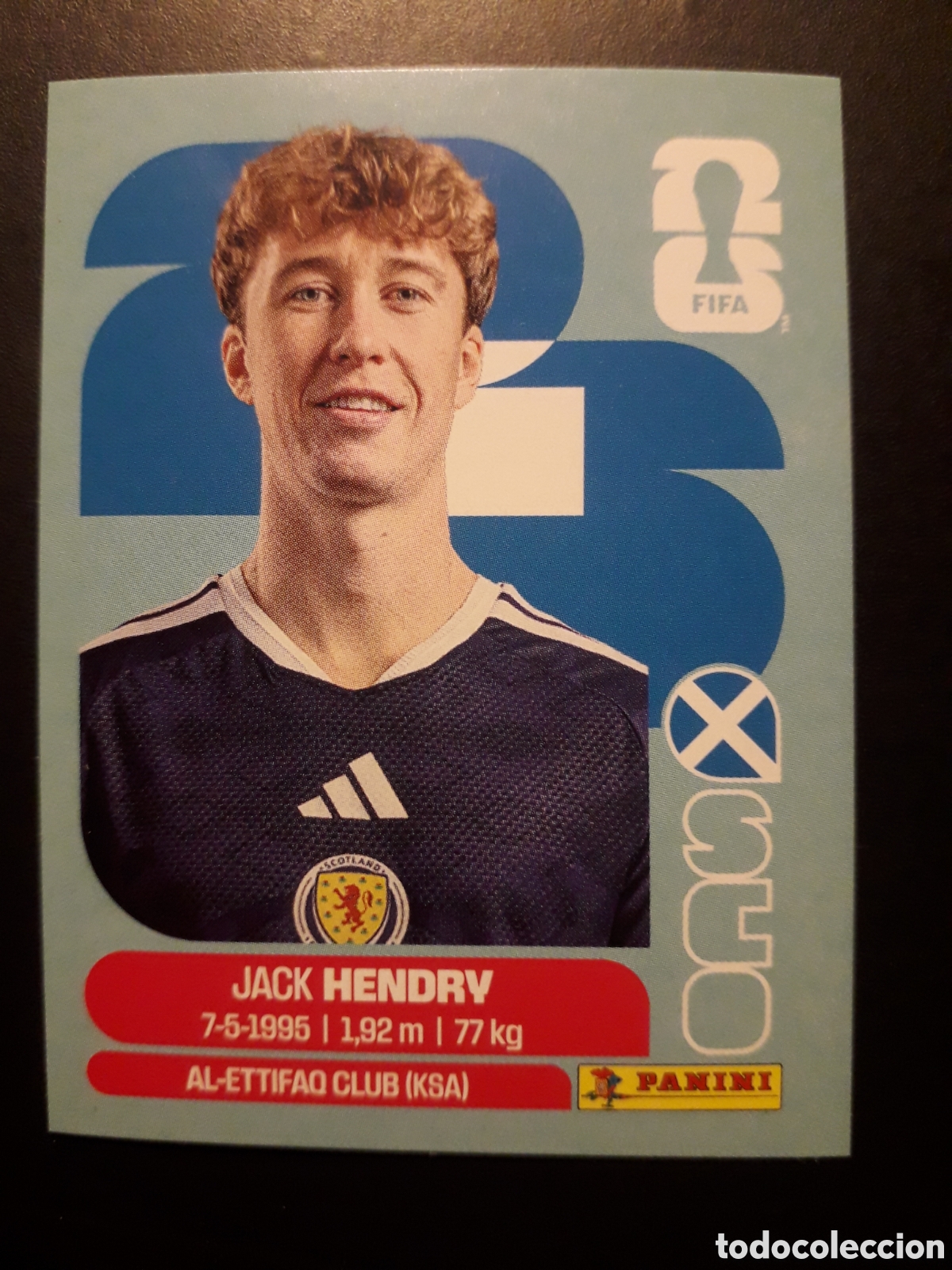 Cromos de F&uacute;tbol: HENDRY ESCOCIA SCO 3 MUNDIAL F&Uacute;TBOL 2026 FIFA WORLD CUP PANINI SIN PEGAR PEDIDO M&Iacute;NIMO 3&euro;.