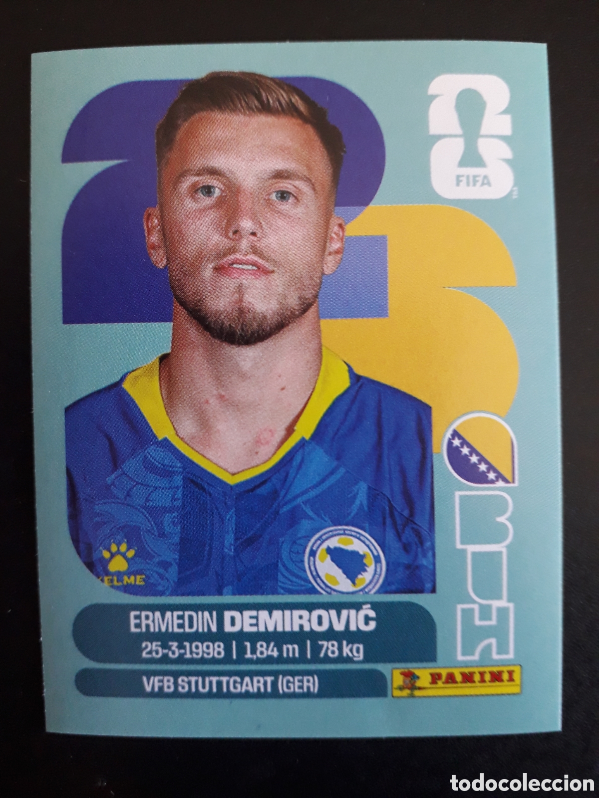 Cromos de F&uacute;tbol: DEMIROVIĆ BOSNIA HERCEGOVINA BIH 17 MUNDIAL F&Uacute;TBOL 2026 FIFA WORLD CUP PANINI PEDIDO M&Iacute;NIMO 3&euro;
