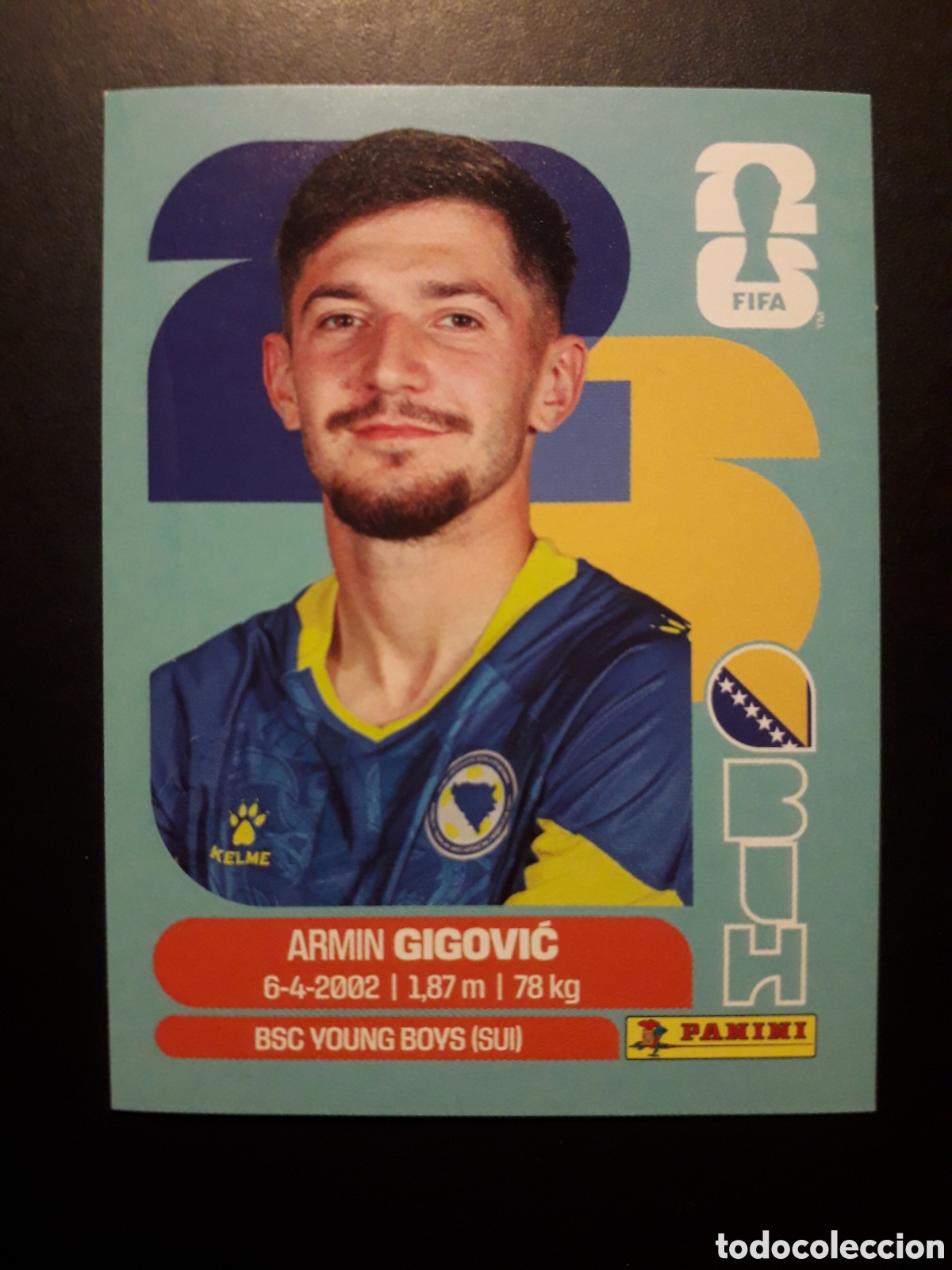 Cromos de F&uacute;tbol: GIGOVIĆ BOSNIA HERCEGOVINA BIH 10 MUNDIAL F&Uacute;TBOL 2026 FIFA WORLD CUP PANINI SIN PEG PEDIDO M&Iacute;NIMO 3&euro;