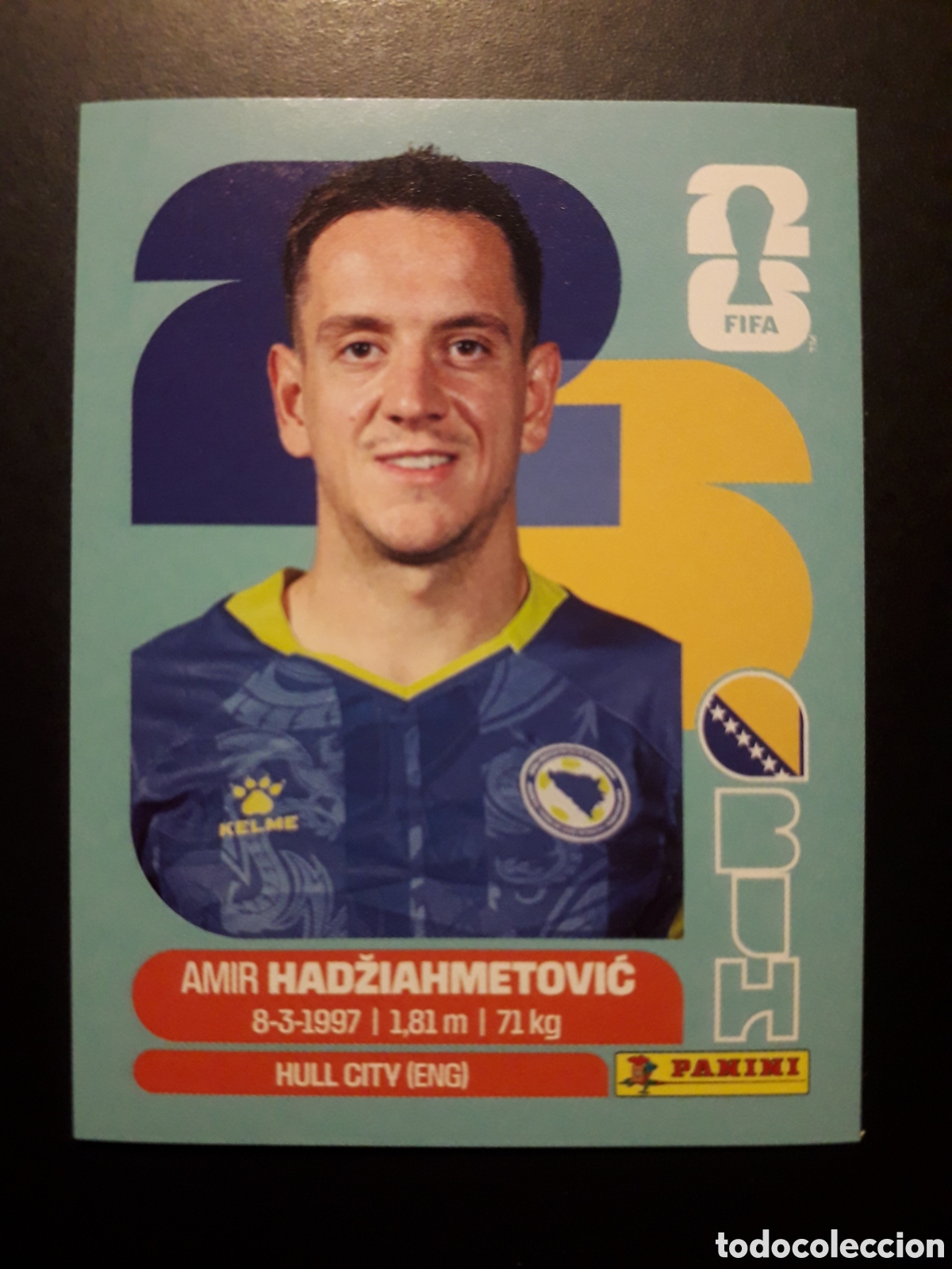 Cromos de F&uacute;tbol: HADŽIAHMETOVIĆ BOSNIA HERCEGOVINA BIH 8 MUNDIAL F&Uacute;TBOL 2026 FIFA WORLD CUP PANINI PEDIDO M&Iacute;NIMO 3&euro;