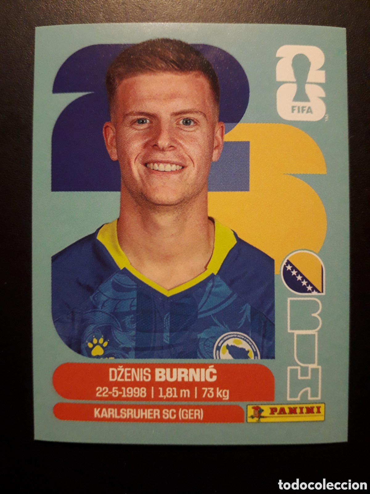 Cromos de F&uacute;tbol: BURNIĆ BOSNIA HERCEGOVINA BIH 14 MUNDIAL F&Uacute;TBOL 2026 FIFA WORLD CUP PANINI SIN PEG PEDIDO M&Iacute;NIMO 3&euro;