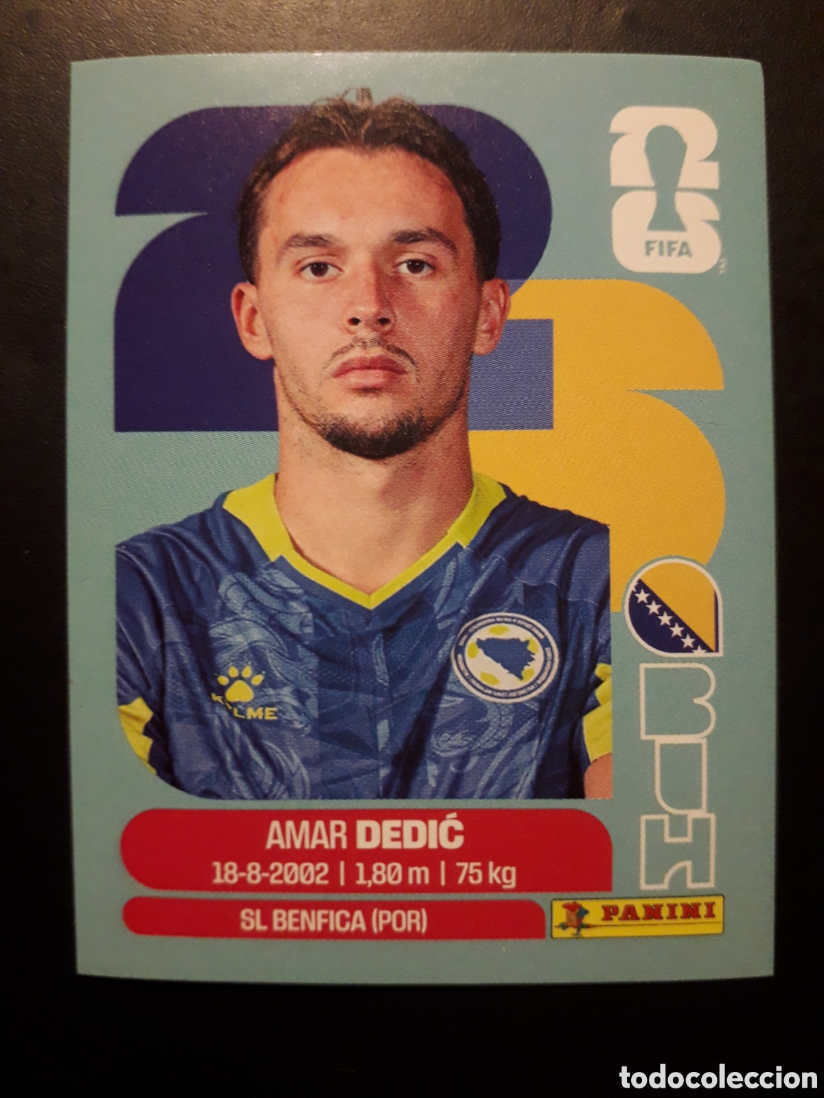 Cromos de F&uacute;tbol: DEDIĆ BOSNIA HERCEGOVINA BIH 3 MUNDIAL F&Uacute;TBOL 2026 FIFA WORLD CUP PANINI SIN PEGAR PEDIDO M&Iacute;NIMO 3&euro;.