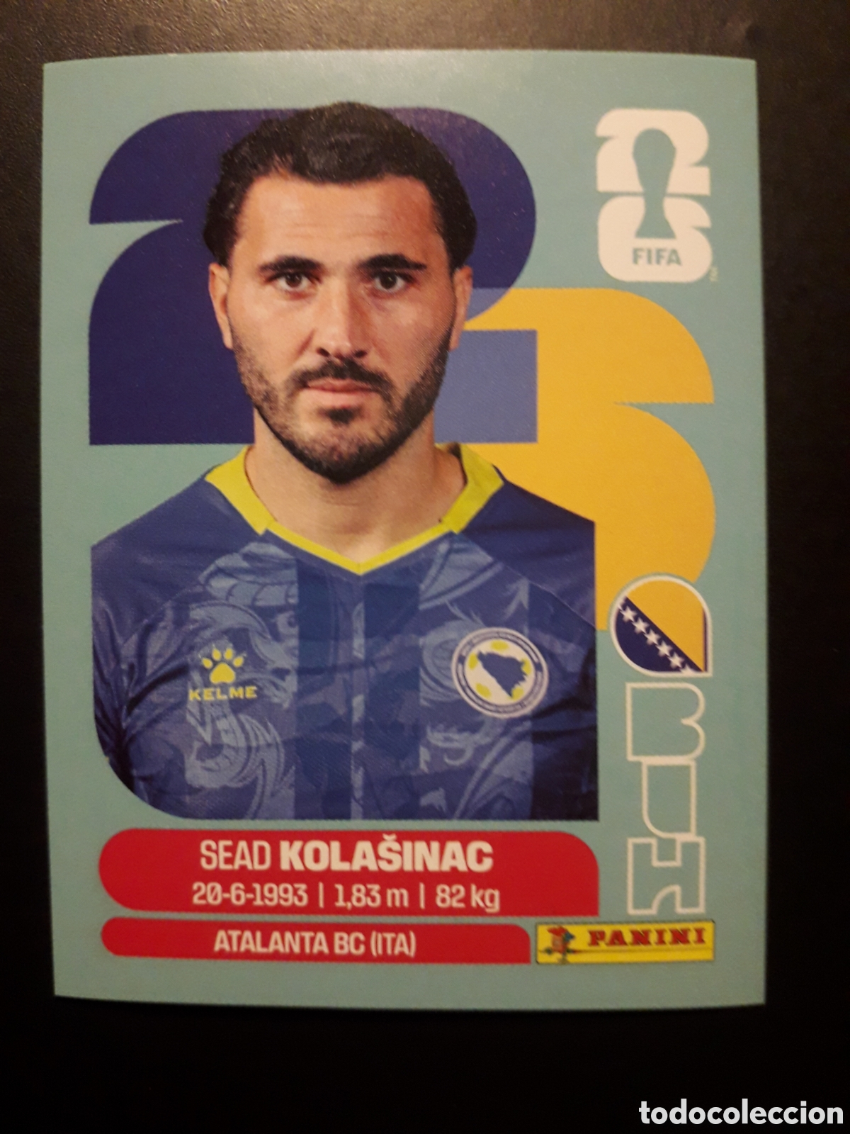 Cromos de F&uacute;tbol: KOLA&Scaron;INAC BOSNIA HERCEGOVINA BIH 4 MUNDIAL F&Uacute;TBOL 2026 FIFA WORLD CUP PANINI SIN PEG PEDIDO M&Iacute;NIM 3&euro;