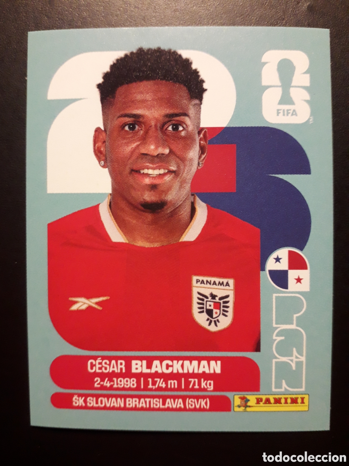 Cromos de F&uacute;tbol: BLACKMAN PANAM&Aacute; PAN 9 MUNDIAL F&Uacute;TBOL 2026 FIFA WORLD CUP PANINI SIN PEGAR PEDIDO M&Iacute;NIMO 3&euro;.