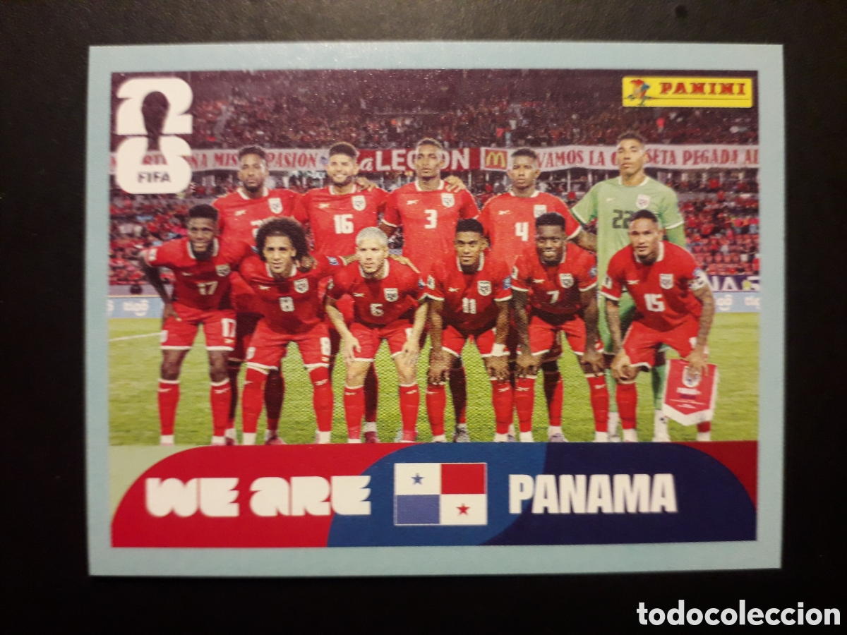 Cromos de F&uacute;tbol: EQUIPO PANAM&Aacute; PAN 13 MUNDIAL F&Uacute;TBOL 2026 FIFA WORLD CUP PANINI SIN PEGAR PEDIDO M&Iacute;NIMO 3&euro;.