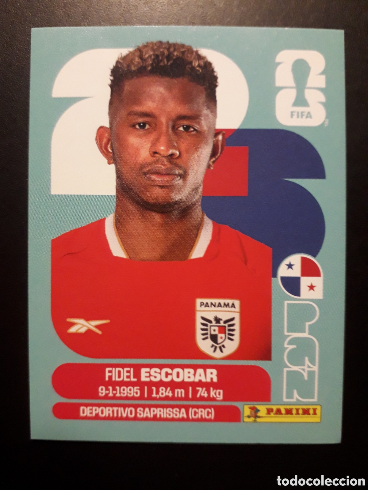 Cromos de F&uacute;tbol: ESCOBAR PANAM&Aacute; PAN 4 MUNDIAL F&Uacute;TBOL 2026 FIFA WORLD CUP PANINI SIN PEGAR PEDIDO M&Iacute;NIMO 3&euro;