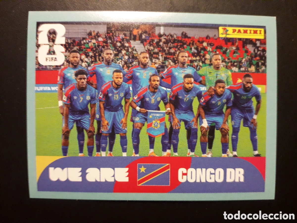 Cromos de F&uacute;tbol: EQUIPO CONGO COD 13 MUNDIAL F&Uacute;TBOL 2026 FIFA WORLD CUP PANINI SIN PEGAR PEDIDO M&Iacute;NIMO 3&euro;