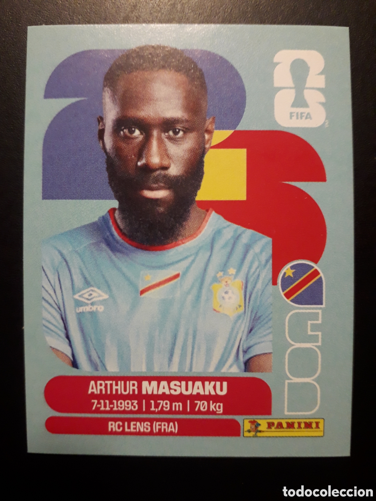 Cromos de F&uacute;tbol: MASUAKU CONGO COD 5 MUNDIAL F&Uacute;TBOL 2026 FIFA WORLD CUP PANINI SIN PEGAR PEDIDO M&Iacute;NIMO 3&euro;