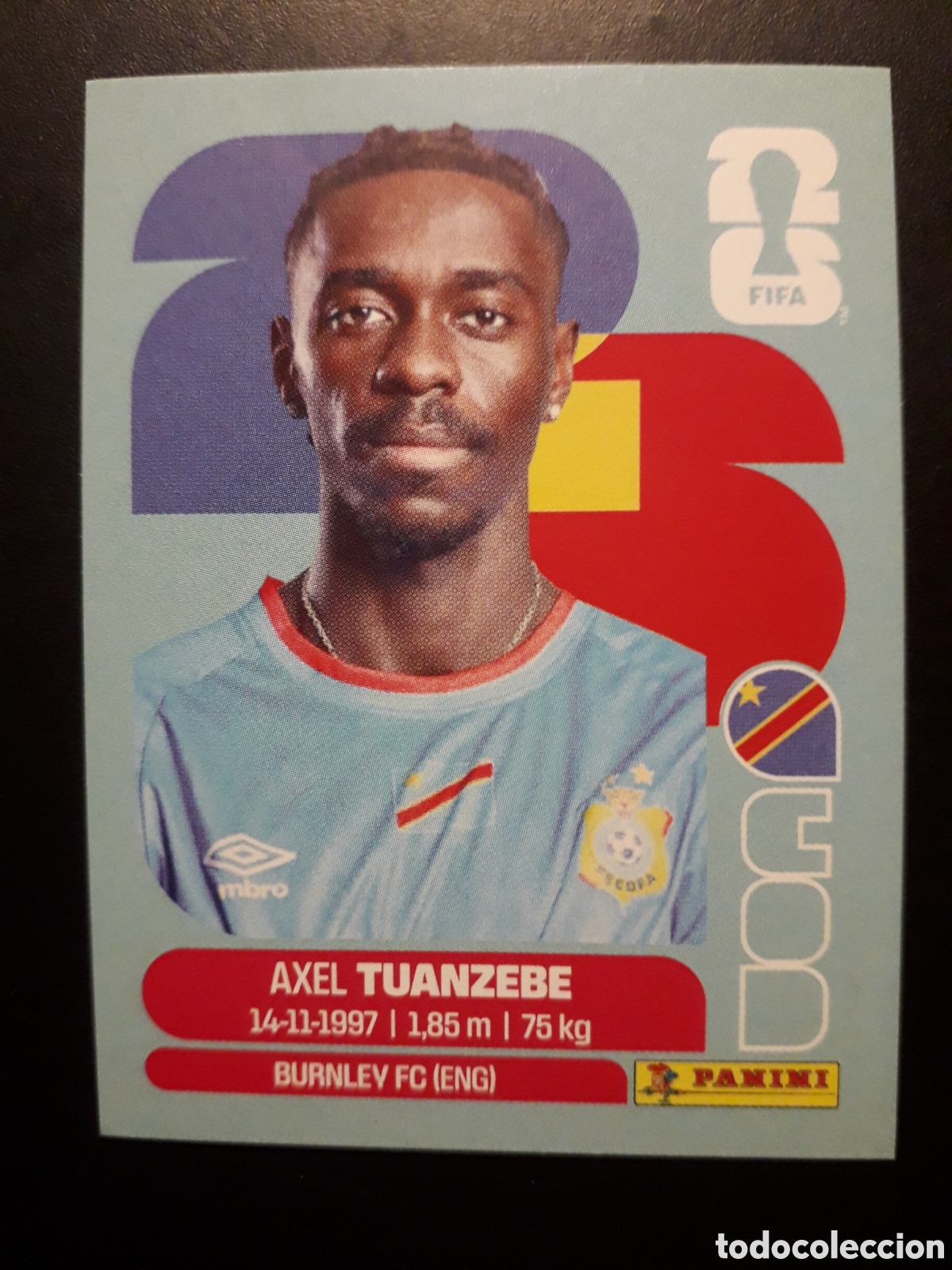 Cromos de F&uacute;tbol: TUANZEBE CONGO COD 4 MUNDIAL F&Uacute;TBOL 2026 FIFA WORLD CUP PANINI SIN PEGAR PEDIDO M&Iacute;NIMO 3&euro;