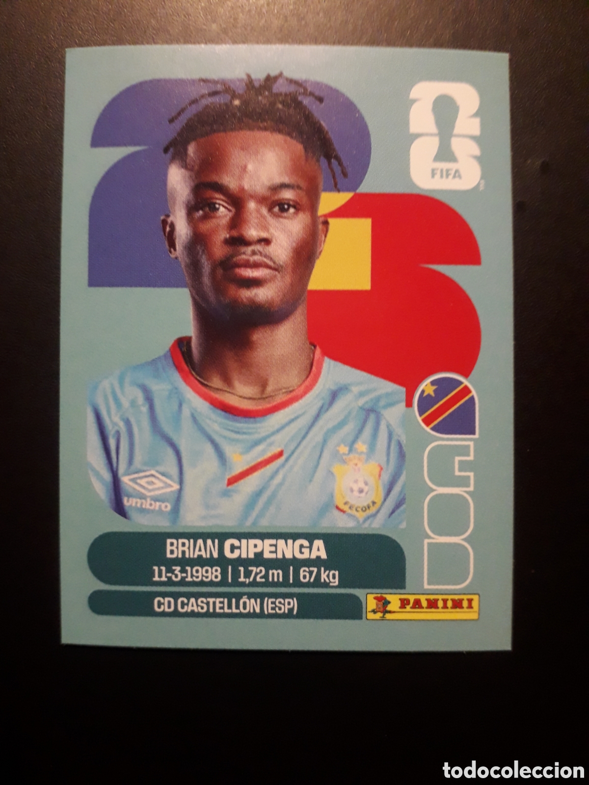 Cromos de F&uacute;tbol: CIPENGA CONGO COD 17 MUNDIAL F&Uacute;TBOL 2026 FIFA WORLD CUP PANINI SIN PEGAR PEDIDO M&Iacute;NIMO 3&euro;