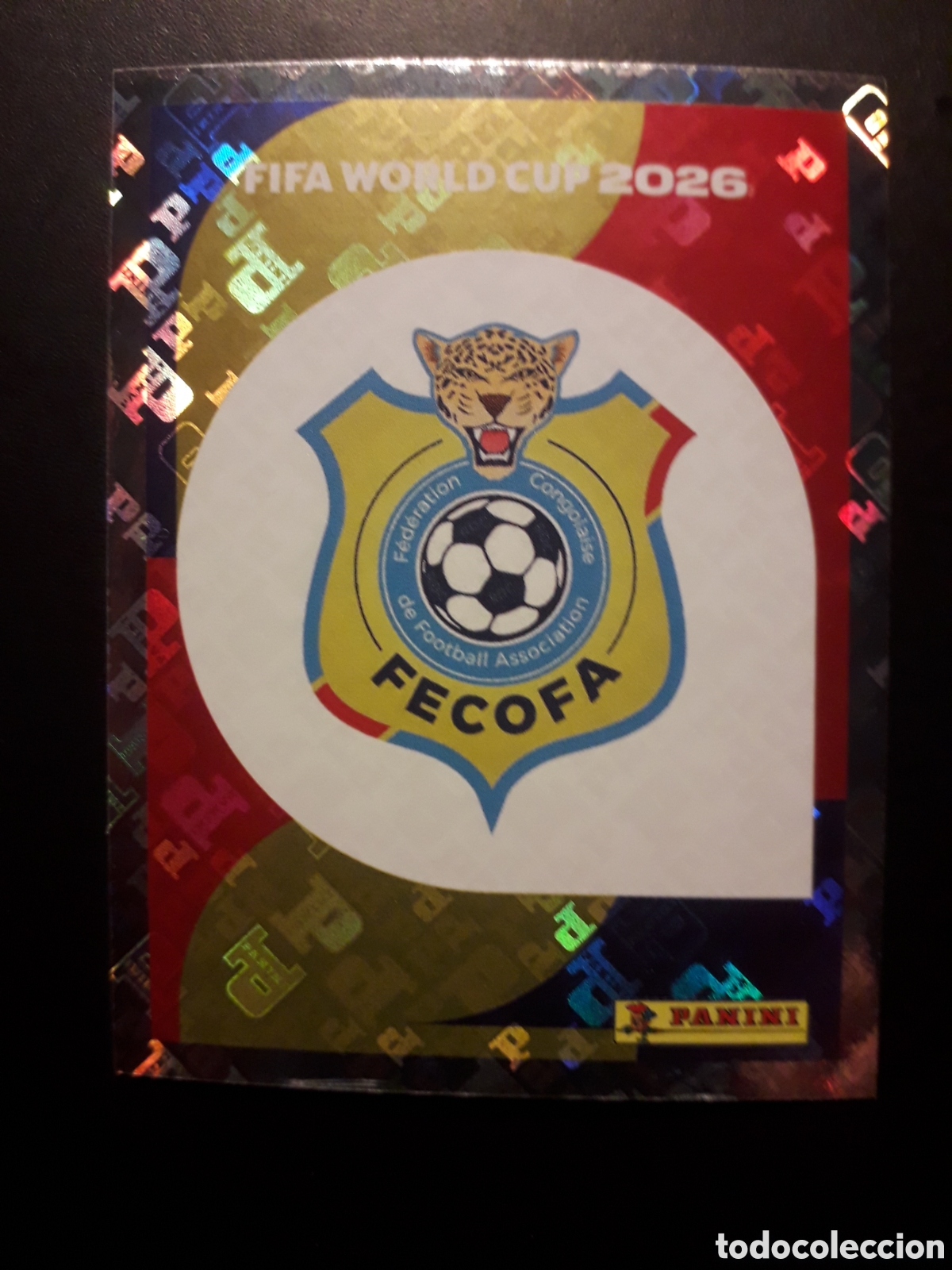 Cromos de F&uacute;tbol: ESCUDO CONGO COD 1 MUNDIAL F&Uacute;TBOL 2026 FIFA WORLD CUP PANINI SIN PEGAR PEDIDO M&Iacute;NIMO 3&euro;