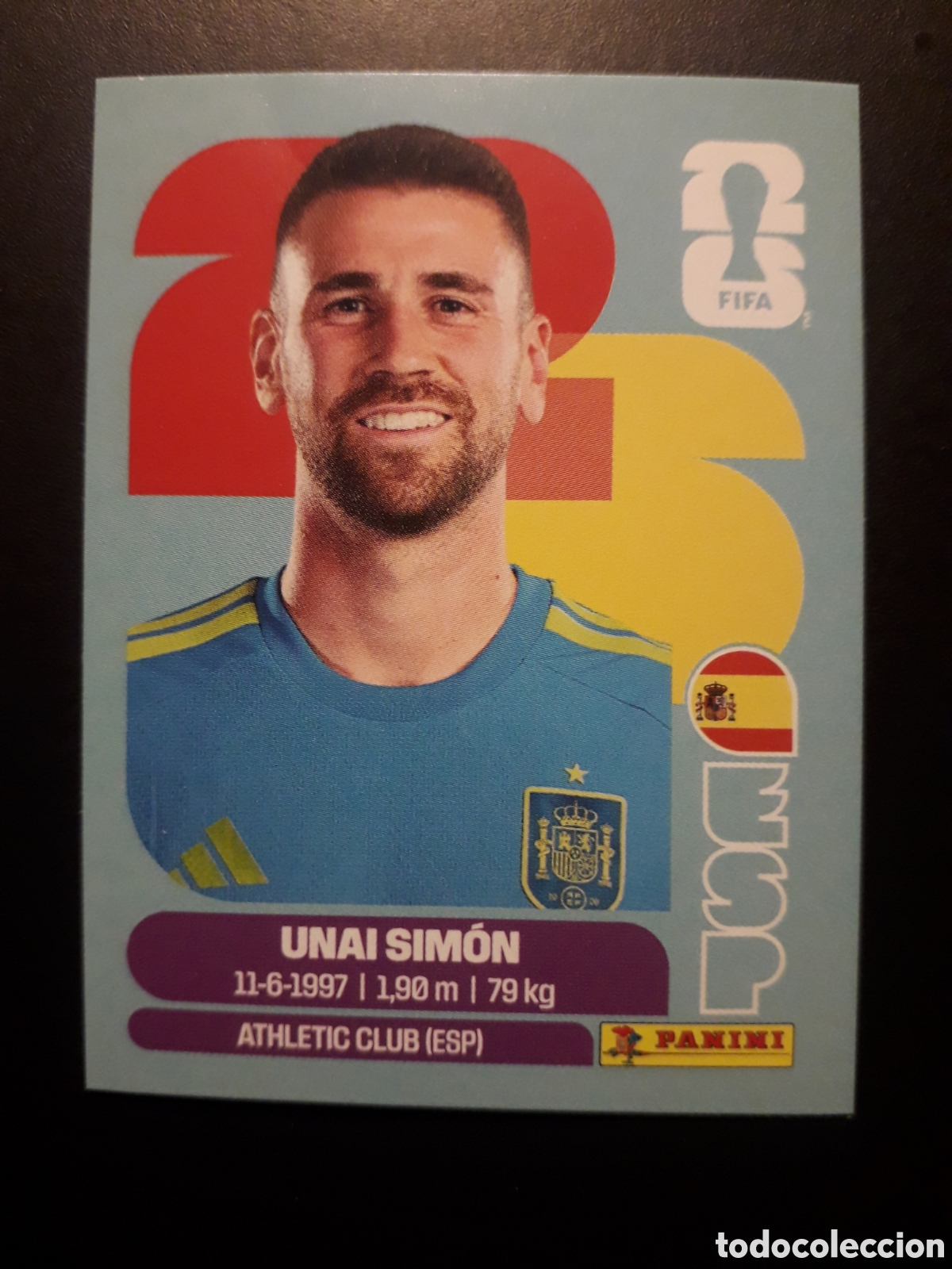 Cromos de F&uacute;tbol: UNAI SIM&Oacute;N ESPA&Ntilde;A ESP 2 MUNDIAL F&Uacute;TBOL 2026 FIFA WORLD CUP PANINI SIN PEGAR PEDIDO M&Iacute;NIMO 3&euro;