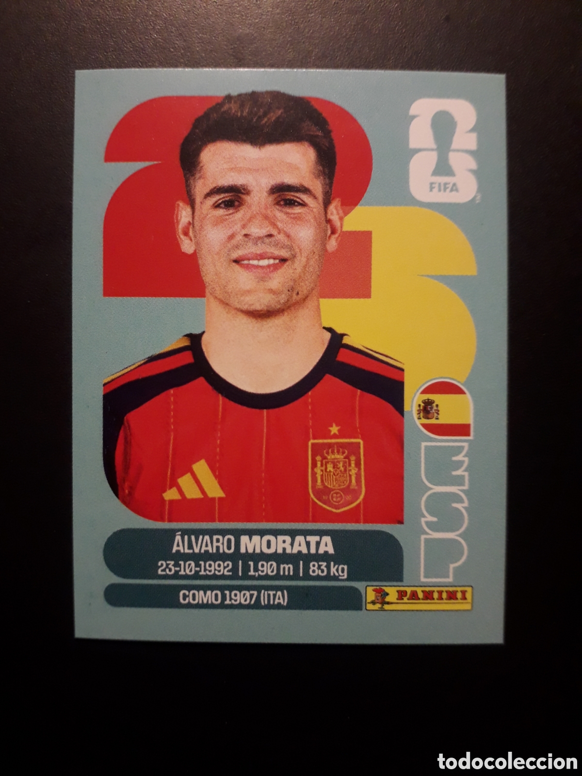 Cromos de F&uacute;tbol: MORATA ESPA&Ntilde;A ESP 19 MUNDIAL F&Uacute;TBOL 2026 FIFA WORLD CUP PANINI SIN PEGAR PEDIDO M&Iacute;NIMO 3&euro;.