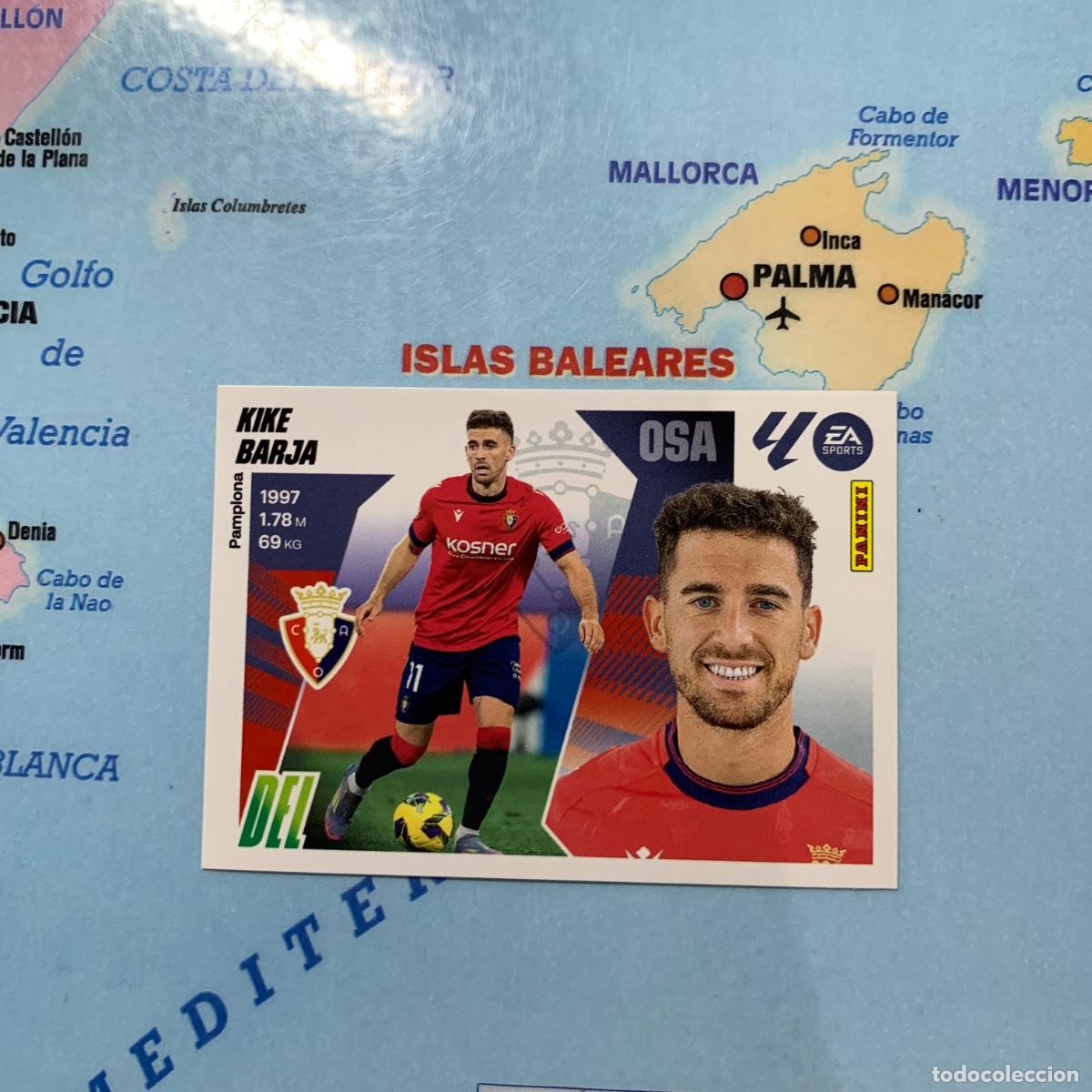 Cromos de F&uacute;tbol: Kike Barja n&uacute;mero 18 del Osasuna cromo liga este 25-26 2025-2026