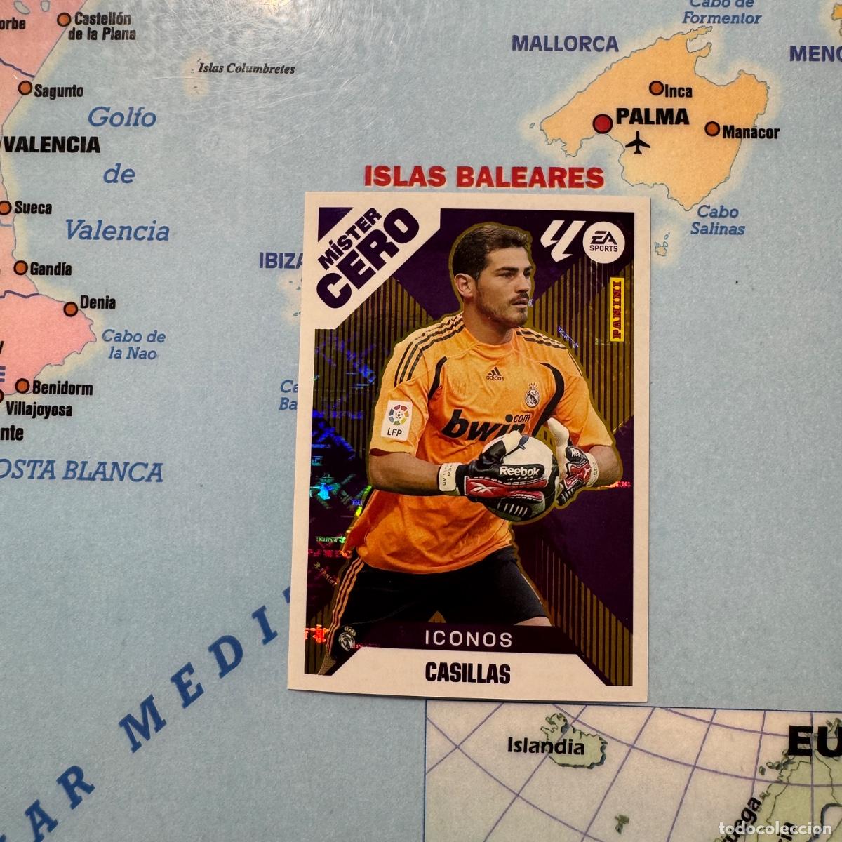 Cromos de F&uacute;tbol: Casillas Icono M&iacute;ster Cero n&uacute;mero 14 Del Real Madrid cromo liga este 25-26 2025-2026
