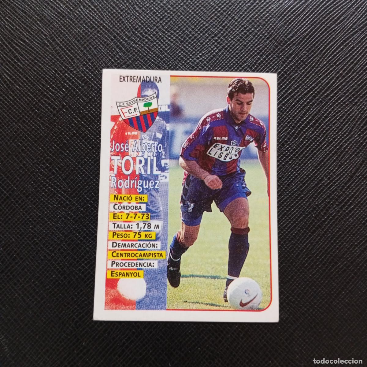 Cromos de F&uacute;tbol: 343 TORIL EXTREMADURA PANINI 1998 1999 CROMO FUTBOL 98 99 - SIN PEGAR - A151 PG19