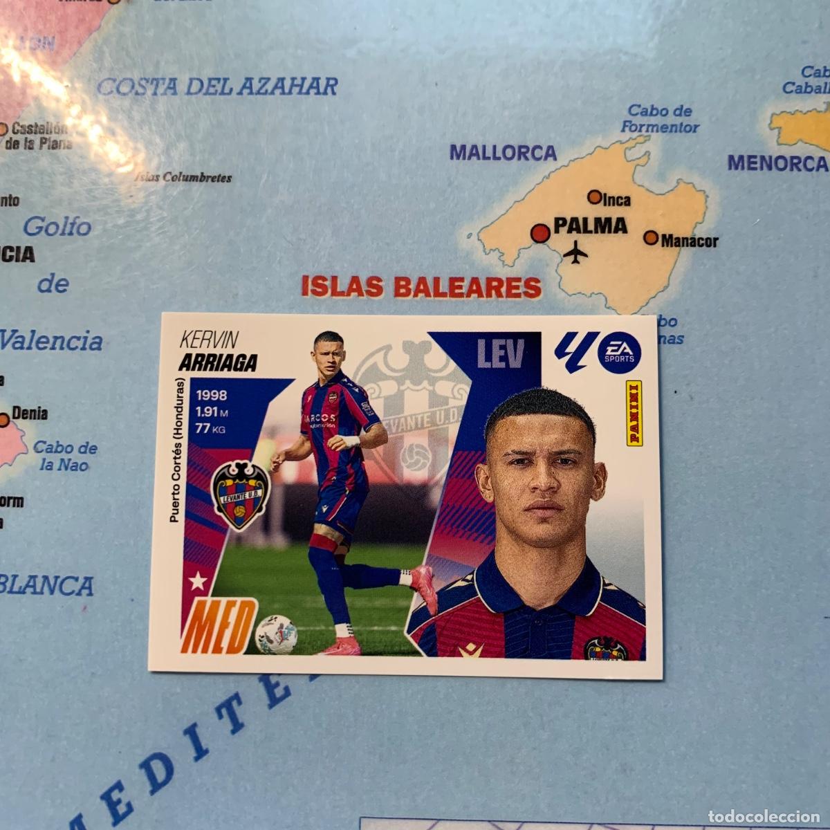 Cromos de F&uacute;tbol: Arriaga coloca n&uacute;mero 12 Bis del Levante cromo liga este 25-26 2025-2026